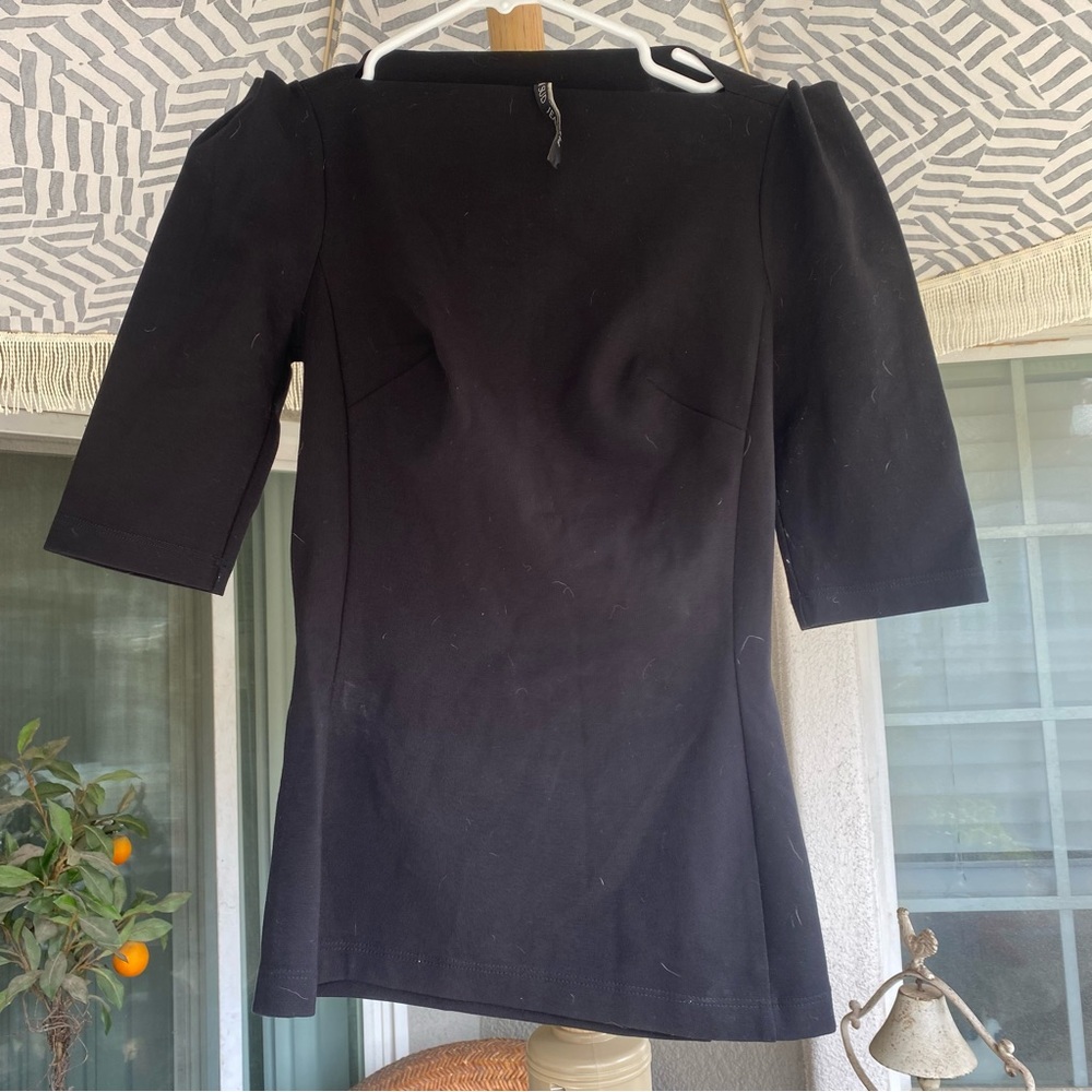 Plein Sud fitted boatneck blouse